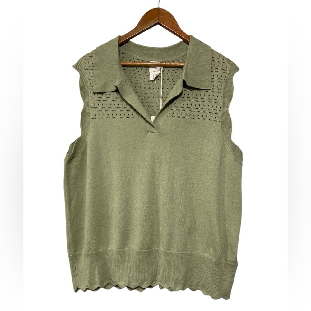 🆕 JOIE Knit Scallopped Sleeveless Top
